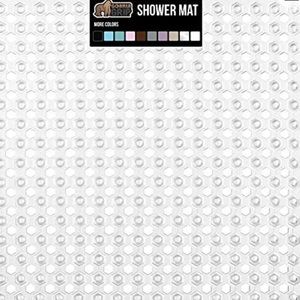 Gorilla Grip Patented Shower Stall Mat, 21x21 Bath - Clear